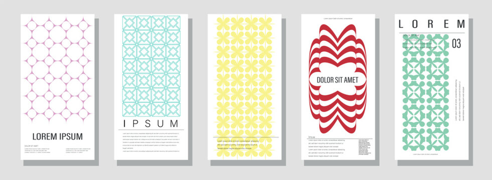 Modern abstract poster collection, vector minimalist posters with geometric shapes. The versatile backgrounds for posters,labels, and template with text.