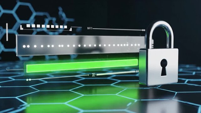 Strong Password Security Meter Strength Indicator Animation