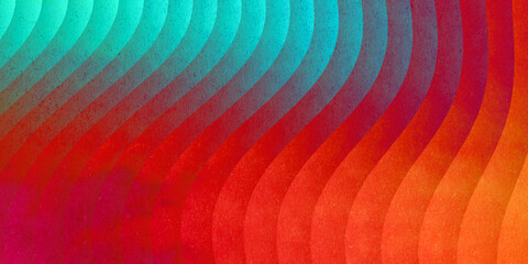 Neon ribbed fractal glass 3d background. Holographic vertical stripe pattern with vibrant purple...