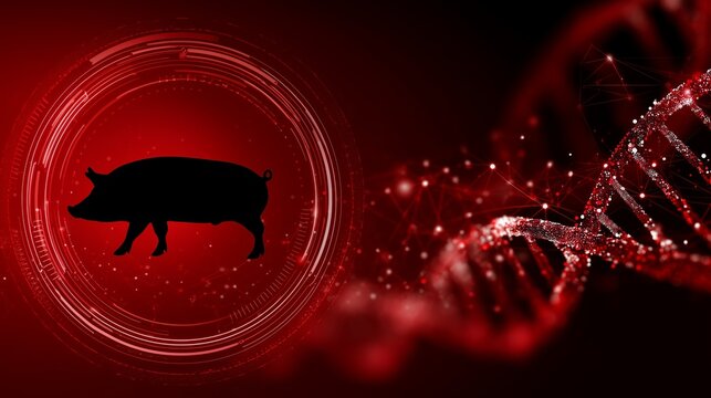 African swine fever virus analyzing DNA structure