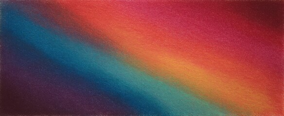 Oil pastel artwork flows like a buttery rainbow melting into soft rich color transitions.