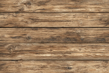 Naklejka premium weathered rustic wooden planks background texture with visible grain and knots