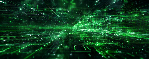 green tech backgrounds use digital elements showcase innovative data visuals abstract electronic 