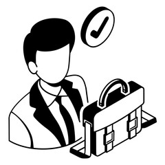 Empowering Professionals through AI-Data isometric concept, Professional Growth and Achievement vector design, Business corporation  sign, Performance and Vision  symbol, Sales Marketing illustration