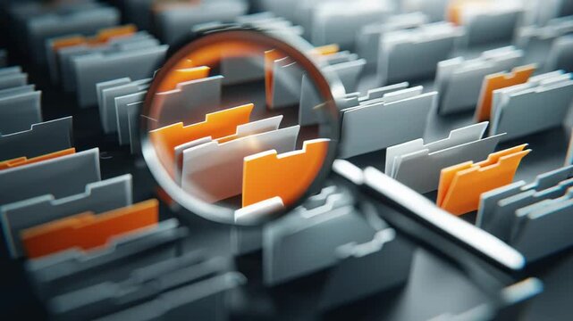 Efficient SEO Search Algorithm File Discovery Animation
