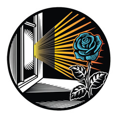 black and white abstract