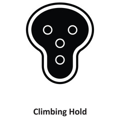 Climbing Hold  Vector icon which can easily modify or edit