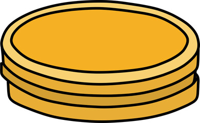Golden New Year Coin