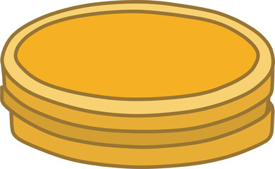 Golden New Year Coin