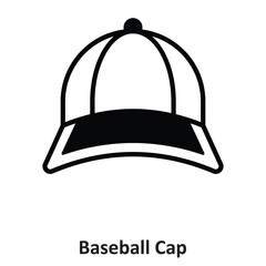 Baseball Cap Vector icon which can easily modify or edit