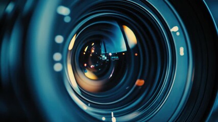 Video A detailed shot of a camera lens, suitable for use in -related contexts