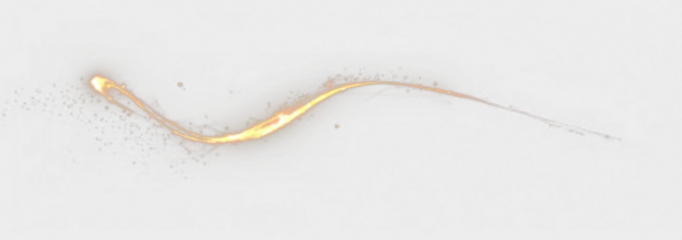 Golden magic swirl with glowing light trails and sparkling fantasy particles