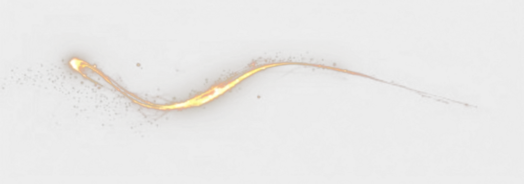 Golden magic swirl with glowing light trails and sparkling fantasy particles - Powered by Adobe