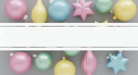 Obraz premium Colorful Easter eggs arranged on a white background