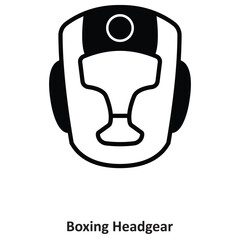 Boxing Headgear Vector icon which can easily modify or edit