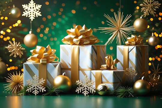 christmas tree with gifts