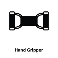 Hand Gripper Vector icon which can easily modify or edit