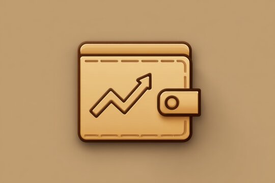 Wallet Icon with Rising Trend