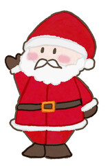 santa claus with gift