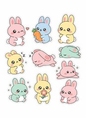 Obraz premium set of funny animals