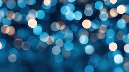 Fototapeta premium Elegant hanukkah celebration with soft bokeh lights in cool tones background