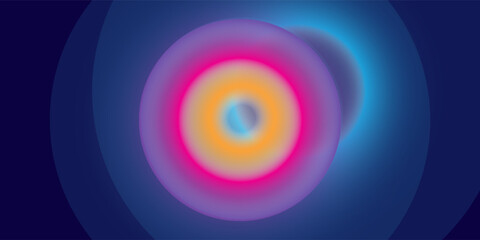 Blue and purple gradient circles background. Eps10 vector