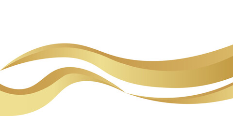 gold wave curve, golden wave corner shape for element, stripes ribbon golden graphic, striped gold. eps 10