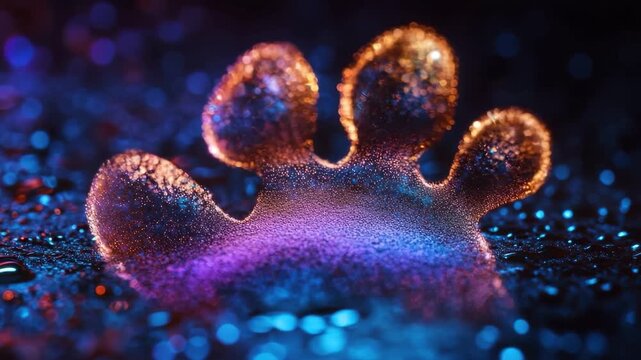 paw print, paw print captured on a rocky path