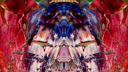 Fototapeta premium Abstract art background . Hand painting artwork on canvas .