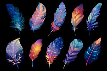 a collection of colorful vector illustrations