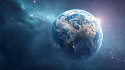 Fototapeta premium Earth space view