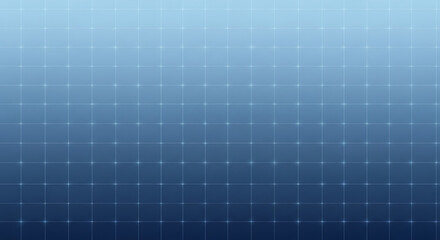 Abstract blue gradient technology background with precise glowing grid lines and digital structure.
