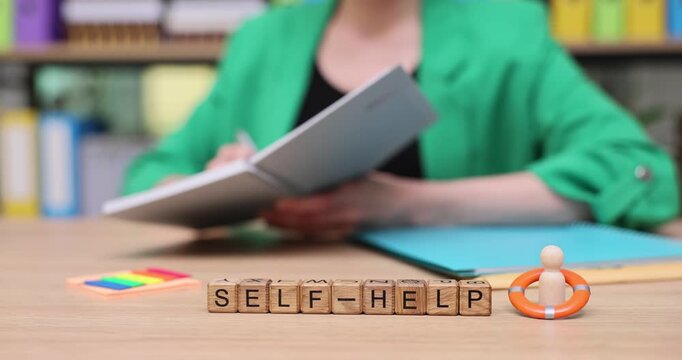 Explore self-help techniques during a workshop in a colorful, inspiring space filled with books and creativity