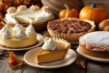 Indulgent Thanksgiving Treats: A Sweet Collection of Warm Cakes and Pies for the Fall Feast