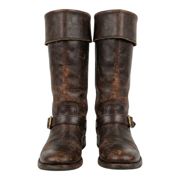 High expensive men's leather shoes on Isolated transparent background png. generated with AI