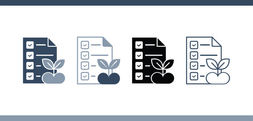 Eco Checklist Document Icon
