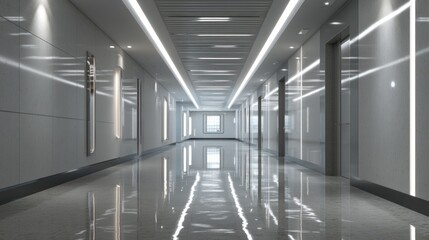 Fototapeta premium Modern empty hallway