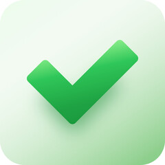 Square Validation and Green approval checkmark symbol