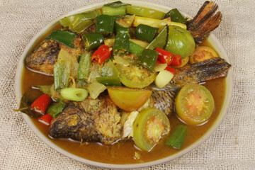fish with vegetable