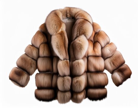 fur coat isolated object white background