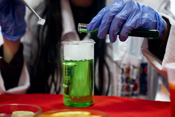 bartender pouring beer into glass