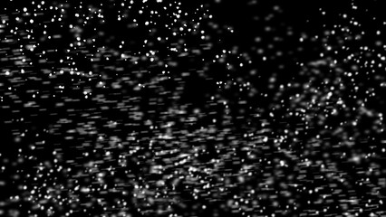 realistic falling snowflakes on black background