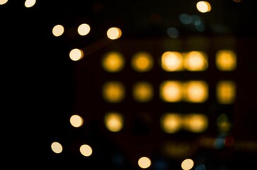 Obraz premium Abstract gold glamour bokeh background, AI generated image