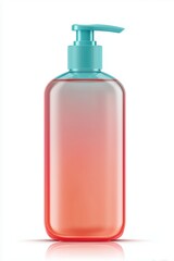 Elegant Dispenser: A sleek, clear bottle of liquid soap or lotion, featuring a pastel pump, embodies modern simplicity, perfectly suited for elevating the aesthetic of any bathroom or wellness setup.