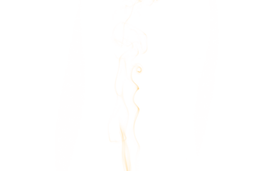 Abstract streaks of light descend against a dark background evoking a sense of mystery and cosmic wonder