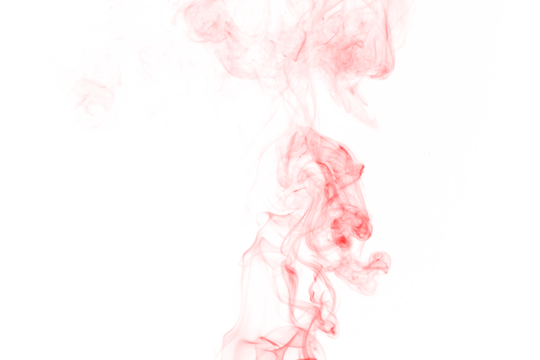 Abstract red and black swirls of light create a mysterious and energetic visual experience