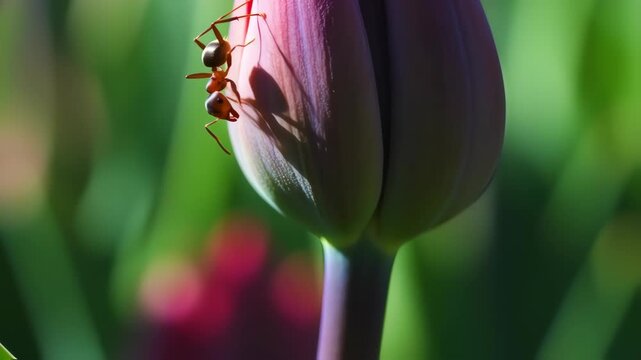 ant in a tulip
