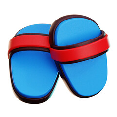 Beach Slipper 3d Illustration