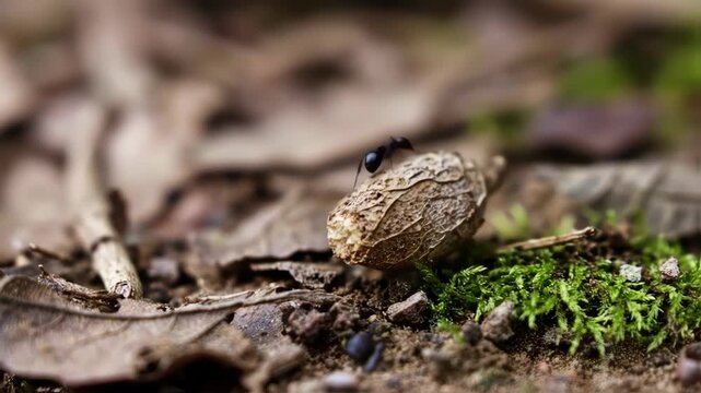 ant on the ground