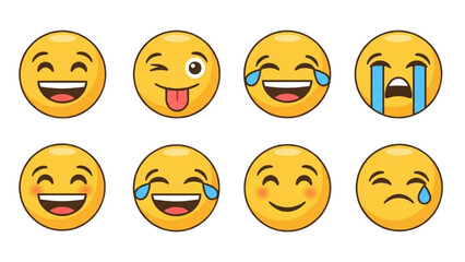 Expressive Emoticons A Collection of Joyful and Emotional Faces